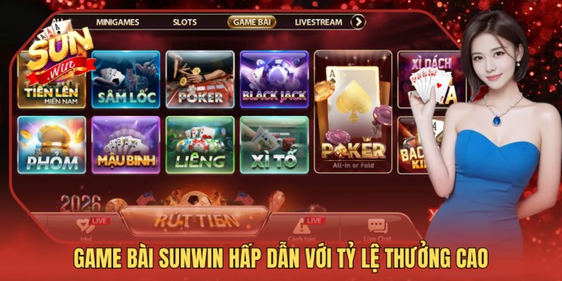 Game Bài Sunwin hấp dẫn với tỷ lệ thưởng cao